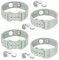Hion 2 Paar Armbänder zur Linderung von Reisekrankheit Reise Akupressur Armbänder Übelkeits-Entlastungsband für Morgendliche Übelkeit, Seekrankheit, Autokrankheit, Band（Beryl）