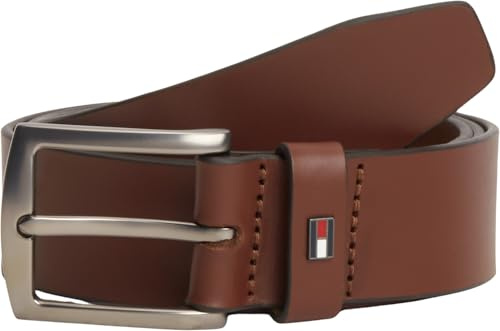 Tommy Hilfiger Ceinture Homme Denton 3,5 cm Cuir, Marron (Winter Cognac), 100 cm
