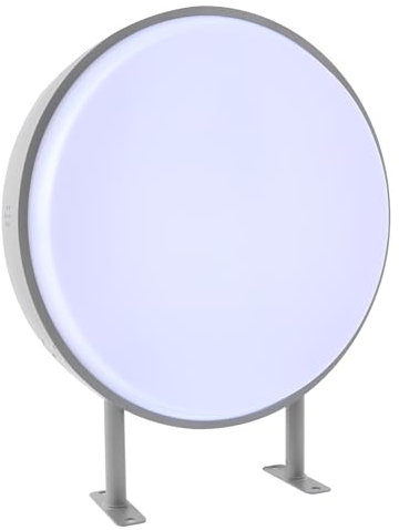 Letrero luminoso LED, 50 cm, minimalista, caja de luz, impermeable, de doble cara, para restaurantes, tiendas y tiendas, 50 cm