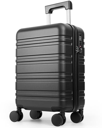 MyeMdan 16 Inch 45x35x20 Carry On Suitcase(Without Wheels), Black