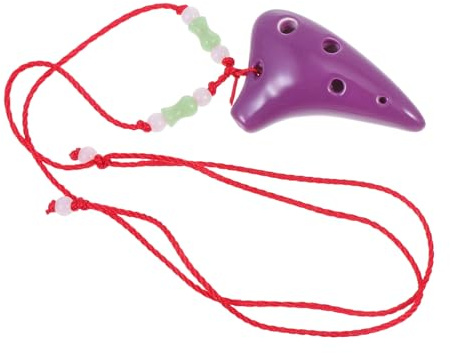 Parliky Mini Ocarina Ethnic Musical Instrument for Beginners with Soft Tone and Easy Play Purple Compact Design for Music Lovers and Students Random Color