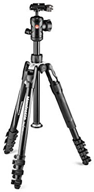 Manfrotto MKBFRLA4B-BHM Befree Advanced 2N1 Travel Tripod with Monopod, Lever Lock, Tripod Bag, Plate and Ball Head Included for Canon, Nikon, Sony, DSLR, CSC, Mirrorless, Up to 9 kg, Aluminium