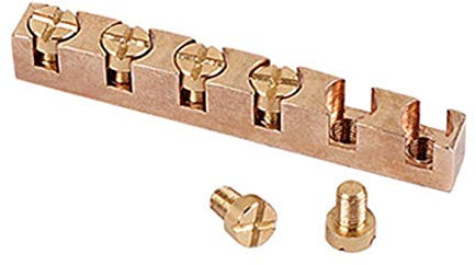 Alnicov 43MM Höhenverstellbare Messinggitarrenmutter für 6-saitigen TL ST E-Bass