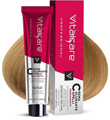 Vitalcare Crème colorante cheveux aux protéines de la soie, N°9/00 Blond clair