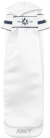 Anky Plastron Stone-Deluxe - S - Weiß-Blau