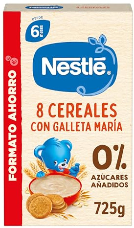 Nestle Papilla 8 Cereales con Galleta, 725 g