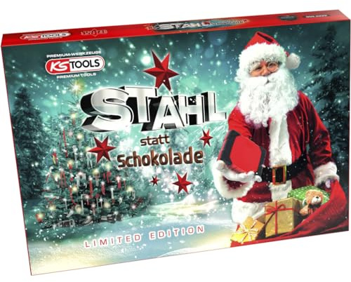 KS Tools 999.2222 Adventskalender 2023 / Profi-Torsions-Bit Satz mit 1/4 Bit-Umschaltknarre und 1/4 Bit-Schraubendreher, 42-tlg.