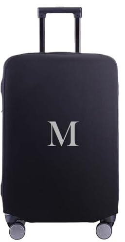 Home Goods Funda Maleta Elástica,Funda Protectora para Maleta, Protector de Equipaje, Funda Protectora Maleta de Viaje, Anti-Polvo y Rayones (Negro, M 22-24Pulgadas)