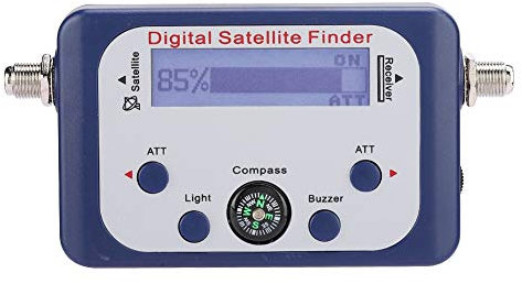 QANYEGN Medidor de buscador de señal satelital Digital, Buscador de satélite Digital, Medidor de buscador de satélite para Sistemas de recepción de TV