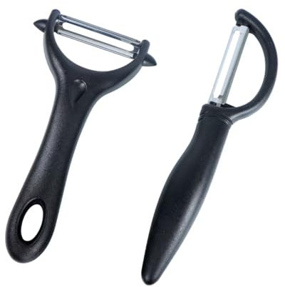 Pelador universal acero inoxidable en forma de Y pelador de verduras pelador de doble filo para Cocina para Frutas Zanahoria Berenjena Mango Pepino Hoja Giratoria Mango