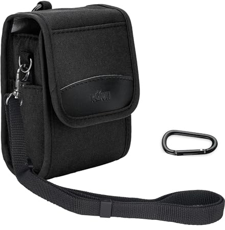 KIWIFOTOS Piccola borsa per fotocamera con tracolla a moschettone, custodia protettiva compatibile con Sony ZV1 ZV1II ZV1F serie RX100, Ricoh GRIV GRIIIx GRIII GRII Olympus TG Mini borsa fotografica