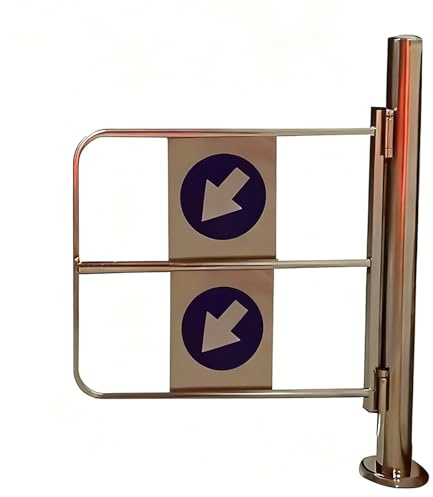 Portail Battant Métallique À Fermeture Automatique Pour Entrée,Portail De Sécurité,Porte Battant Automatique À Double Sens,Porte D'entrée De Supermarché,Contrôle D'accès Piéton(50cmx100cm)