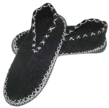 Plakolm Zapatos de cabaña, Negro , 36 EU