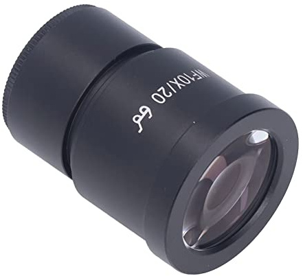 HUSHUI WF10X/20 Mikroskoplins High Eye Point Vidvinkelokular för Stereomikroskop med Kontinuerlig Zoom 30 Mm Gränssnitt Aluminiumlegering