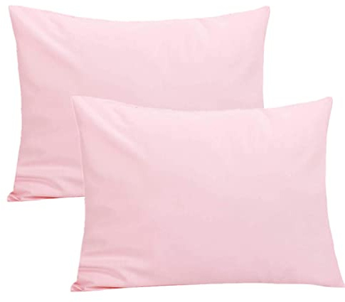 Federa per cuscino per lettino da bambino, tinta unita, 40 x 60 cm, 2 confezioni 100% cotone morbido per biancheria da letto per ragazzi e ragazze