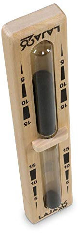 Sauna Sanduhr ''Bügel'' schwarzer Sand