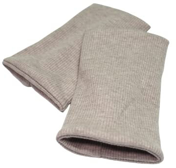 Britta Meier Leichte Pulswärmer aus Ripp-Jersey aus 2 Lagen Stoff, Nähwerkstatt (Beige)