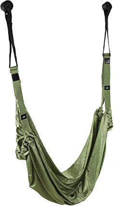 Asixxsix Aerial Yoga-Hängematte, Längenverstellbarer Beinstreckergurt mit Türanker, Flexibilitätstrainer, Dehnausrüstung, Assist-Stretchgurt, Yoga-Stretchgurt für Reha-Pilates