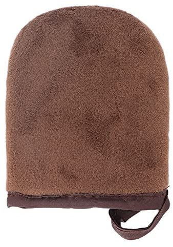 OKJHFD Applicateur de Gant Autobronzant, Mitaines de Bronzage Flocage Applicateur de Lotion de Mitaine Autobronzante Petit Gant de Bronzage Sans Soleil pour Lotion (Braun)