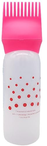 Wurzelkamm-Applikatorflasche – Haarfärbepinsel-Flasche | Wurzelkamm-Farbapplikatorflasche | Haaröl-Applikator-Flaschenkamm | Farbapplikatorflasche | Comb hair toolls Applikator-Bürstenflaschen