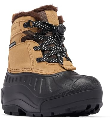 Columbia Children's Powderbug Alpine Waterproof Boots, Design waterproof, Pronti per l'avventura, Isolamento da 200 g, Struttura leggera, Gomma di trazione, Struttura traspirante - Unisex
