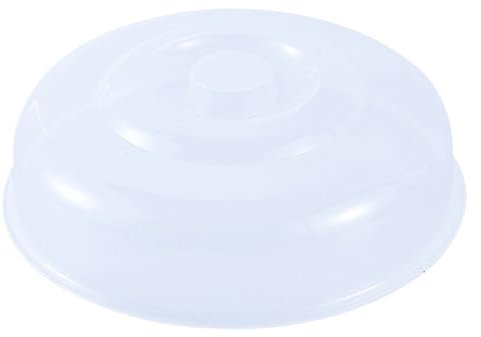 Tapa antisalpicaduras para microondas tapa para placa de microondas tapa redonda de 9 inch para microondas tapa para alimentos para microondas con rejillas de ventilación para vapor tapa protectora