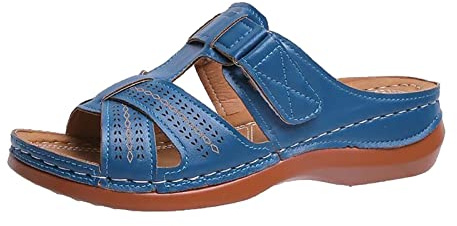 Sandales Femme Bout Ouvert Sandales Orthopédiques Soldes Sandale de Marche Randonnée Ventes Flash de Printemps eté Mode Mules Sabot de Plage Confort Anti-Dérapant Claquettes de Trekking Pas Cher