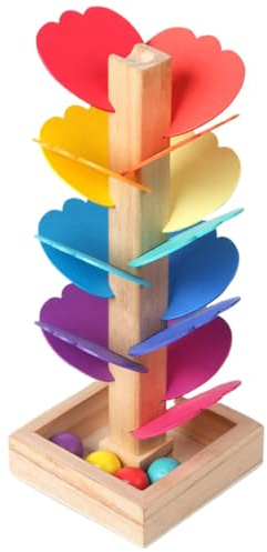 Marble Run – Marble Runs With Music Pillars | Engaging Music Tree Wooden Marblle Run | Wooden Musicc Tree Toy | Marblle Ball Runn Track Game Suitable For Kids STEM Learning And Sensory Fun