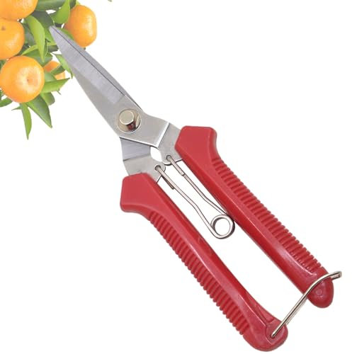 Sécateurs | Ciseaux à Fleurs Robustes,Outil de Coupe de Précision à Manche Ergonomique, Matériel de Jardinage Antirouille pour Taille-Bordures