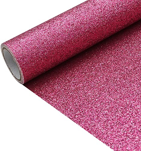 Coral 11.8X 53 Inch (30 x 135 cm) Sparkly Superfine Glitter Leather Rolls Shiny Faux Fabric Canvas Perfect for Craft DIY Handmade Projects Patchwork Bow Earring Craft Key Chain