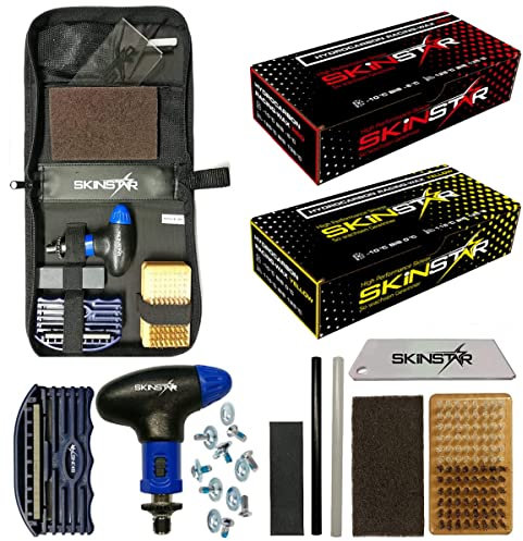 SKINSTAR Reparatur Tool Deluxe Tune Tuning Kit Snowboard Hydrocarbonwachs Wax