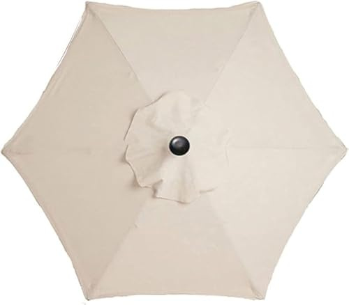 MENAYODA Copertura di ricambio per ombrellone da terrazzo, impermeabile, 3 m, durevole, per ombrellone da giardino, beige., 8 Arme