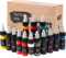 FONPOO 14 Bouteilles D'encre de Tatouage de 15 ml, 14 Couleurs de Encre Tatouage, Ensemble D'encres de Tatouage pour la Pratique et le Tatouage, Faciles à Pigmenter