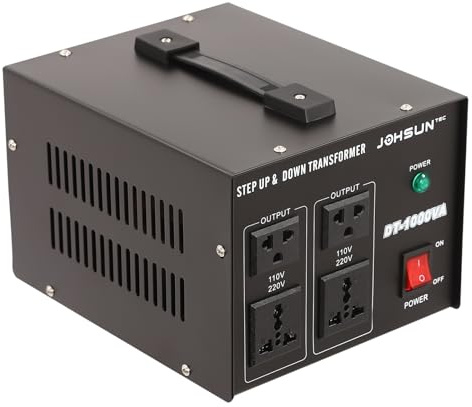 MINRS Transformador de tensión de 110 V EE.UU. Núcleo toroidal Transformador - Transformador de 800 W - Entrada: 110 V o 220 V / Salida: 110 V y 220 V con interrupción automática