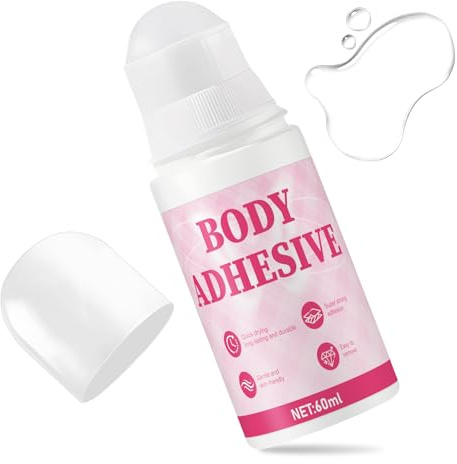 Miioto Colla per Vestiti, Fashion Tape 60ml, Colla per Calze Compressive, Adatto per Calze a Compressione, Collant, Reggicalze, Gonne, Fissato Saldamente, Compatto e Portatile