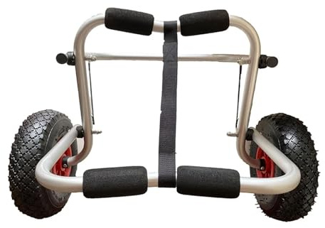 XUCZHAI Chariot de Transport Kayak Pliable et Portable avec Roues Amovibles Caoutchouc Aluminium Universel pour Kayak Canoë
