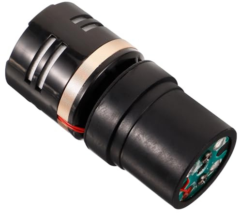 Ciieeo Microphone Core Replacement 2.44x1.18x1.18 in Dynamic Microphone Capsule Black Sponge Plastic Performance Suitable for Ktv Concerts