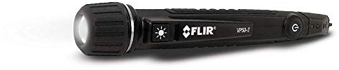 FLIR VP50-2 Triple Alarm CAT IV Non-Contact Voltage Detector and Flashlight - Vibration, and Beeper Feedback Alarms and a Powerful LED Flashlight