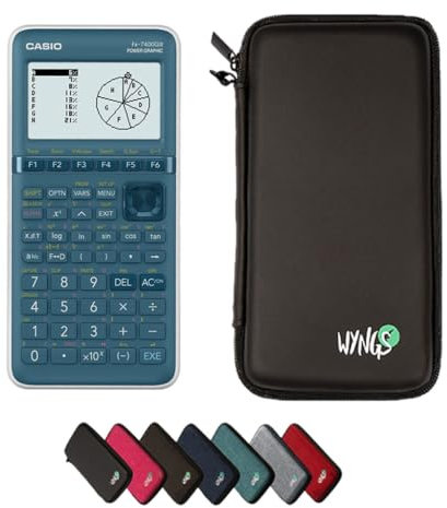 Casio fx-7400GIII inkl. WYNGS Schutztasche Schwarz - Grafikrechner - Basic Set