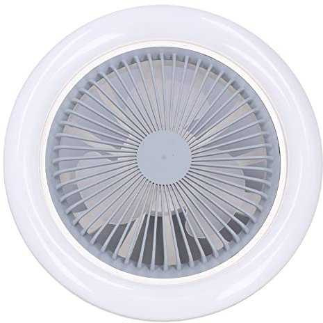 Nikou Luces de ventilador de techo, Lámpara de luz Araña LED Multifuncional Hogar Pequeño E27 30W Silencioso Ajustable para habitación de niños Dormitorio 85‑265V