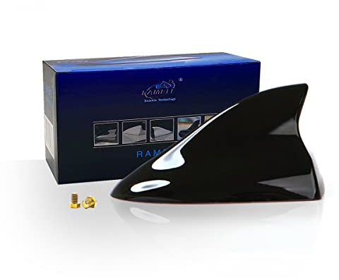 Ramble- dachantenne haifischflosse kfz for Renault Kadjar (Schwarz (Black))