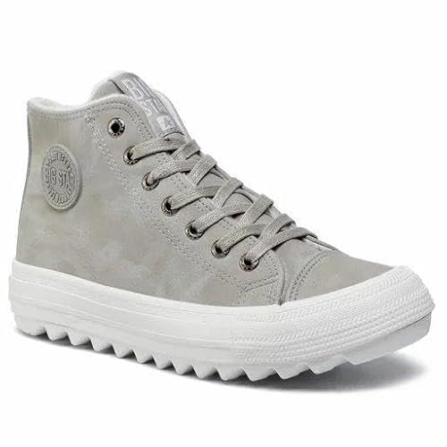 Big Star Damen Sneakers W Ee274114 Sneaker, grau, 38 EU