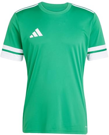 adidas Herren SQUADRA25 Jersey Short Sleeve, Team Green/White, M