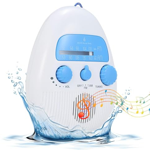 Radio Am FM Portátil,Radio De Bolsillo Am FM,Diseño Ajustable de radios de Bolsillo Impermeables - Diseño de Perilla de Altavoz Incorporado Receptor FM y Am Sonido Claro para Hombres y Mujeres