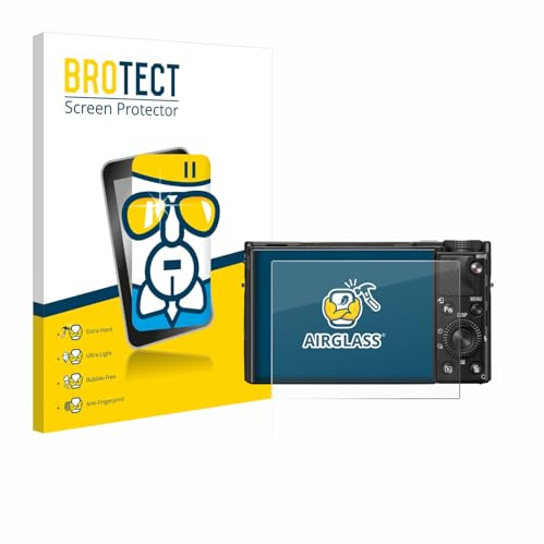 BROTECT Schutzglas für Sony Cyber-Shot DSC-RX100 VIIA Schutzfolie Panzer Folie Glas Displayschutz Made in Germany [Kratzfest 9H, Anti-Fingerprint]