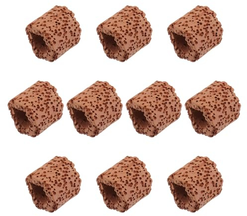 ifundom 10 Piezas Anillos de Fijación Cerámicos para Plantas Acuáticas de Duraderos y Prácticos Accesorios para Peceras Soporte Decorativo para Acuarios