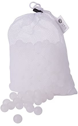 Oak & Steel - 275 Bolas de Cocina Sous Vide Premium de 20 mm, Bolas Sous Vide con Bolsa de Malla - Reutilizables y 100% libres de BPA - Baño de Agua, Contenedor Sous Vide