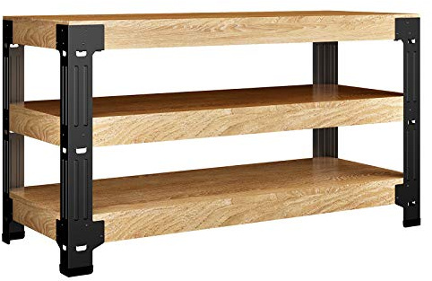 FLEXIMOUNTS Universal Steel Work Bench Leg Kit, Garage Storage Shelving Frame Workbench Customizable in Sizes and Colors, Maximum 96 Length, 48 Width, 35.4 Height, Black,Lumber Not Included