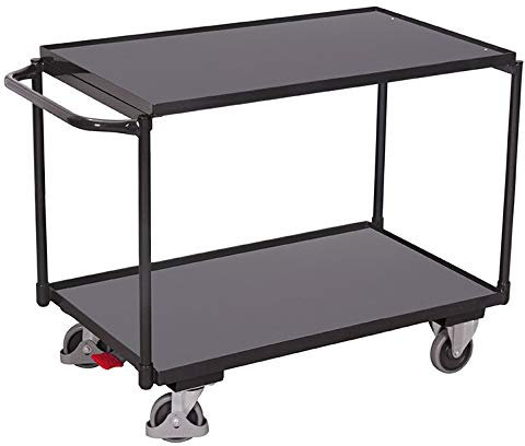 Tischwagen mit 2 Ladeflächen, RAL 7016 RAL 7016 Anthrazitgrau