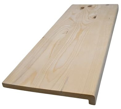 Hilwood - Fensterbank Renovierungsstufe Treppenstufe 20 mm Fichte, geölt o. Natur (Breite: 40 cm, Natur, Länge: 80 cm)